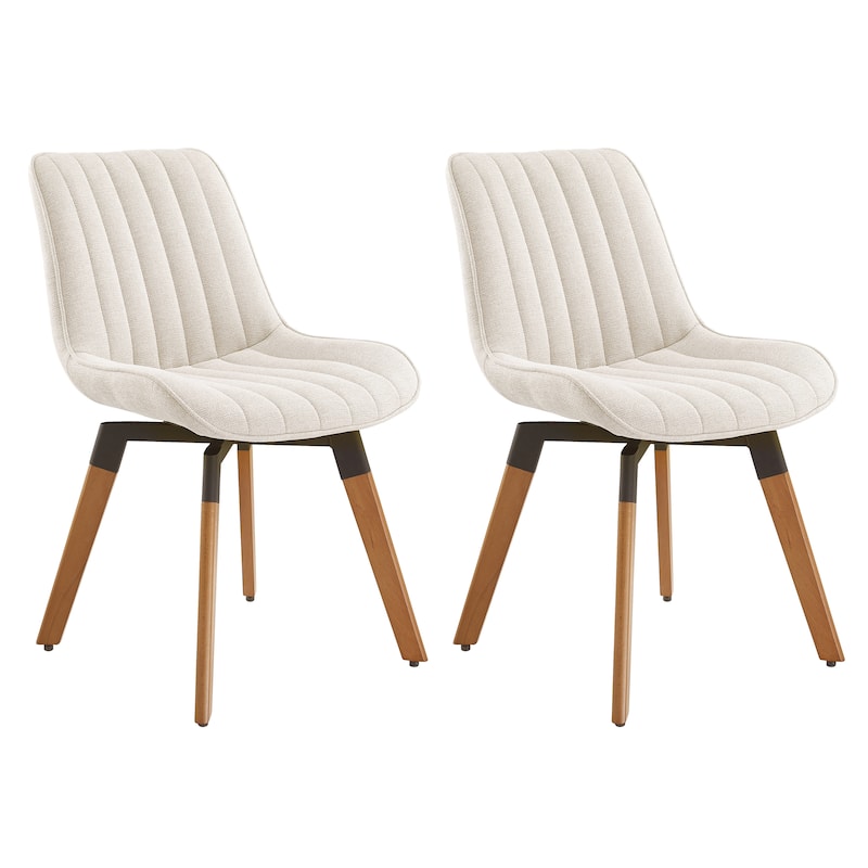 Art Leon Rustic Swivel Dining Chair (Set of 2)