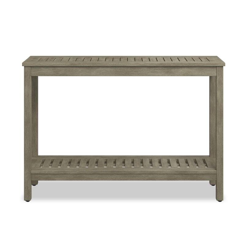 DTY Outdoor Living Longs Peak Eucalyptus Console Table - Driftwood Gray