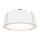 preview thumbnail 1 of 3, Fulton 3 Light Polished Nickel Ceiling Mount - 18'' W x 8'' H 18'' W x 8'' H
