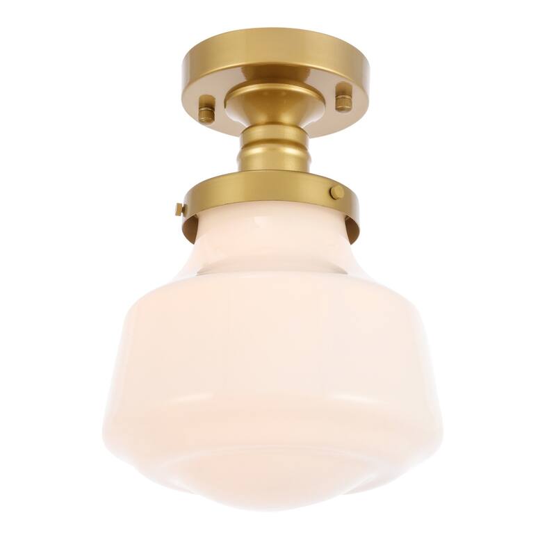 Nyle 1-Light Frosted Glass Flush mount