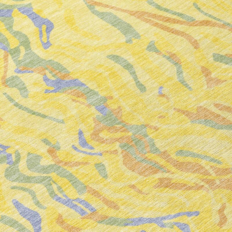 HomeRoots Abstract Transitional Rectangle Outdoor Rug