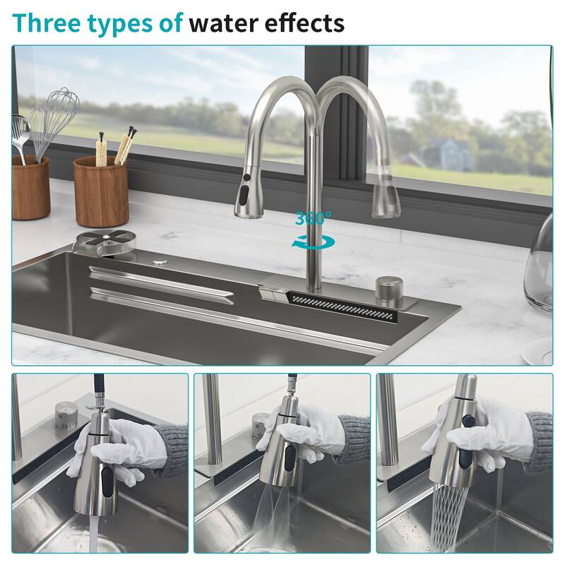 33" Drop-In 16 Gauge Single Bowl Stainless Steel Kitchen Sink - 33'' x 19.29'' x 9''