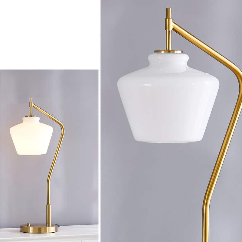 Cafe Glass Shade 26.5" H Table Lamp