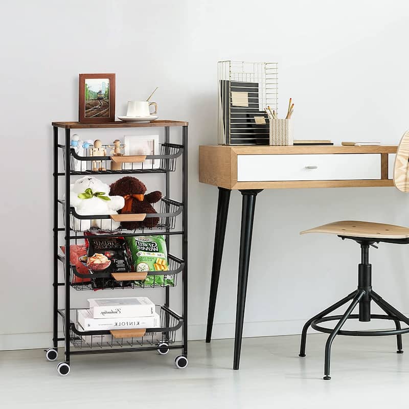 Kitchen Storage Rolling Cart on Wheels