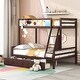 preview thumbnail 5 of 4, Twin over Full Bunk Bed with Whiteboard, Hooks, and Drawers - Interactive and Spacious