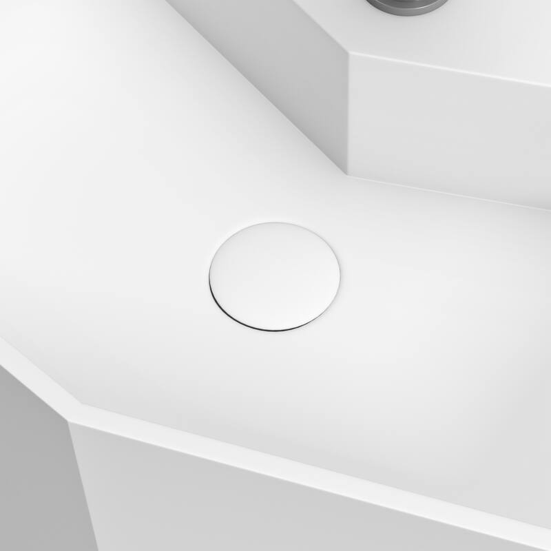 White Solid Surface Freestanding Bathroom Sink Bed Bath & Beyond