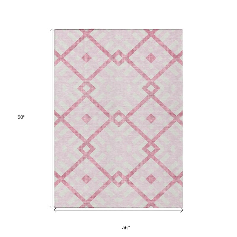 HomeRoots Geometric Transitional Rectangle Outdoor Rug