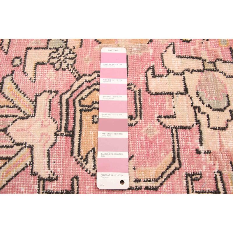 ECARPETGALLERY Hand-knotted Antalya Vintage Pink Wool Rug - 9'9 x 12'10