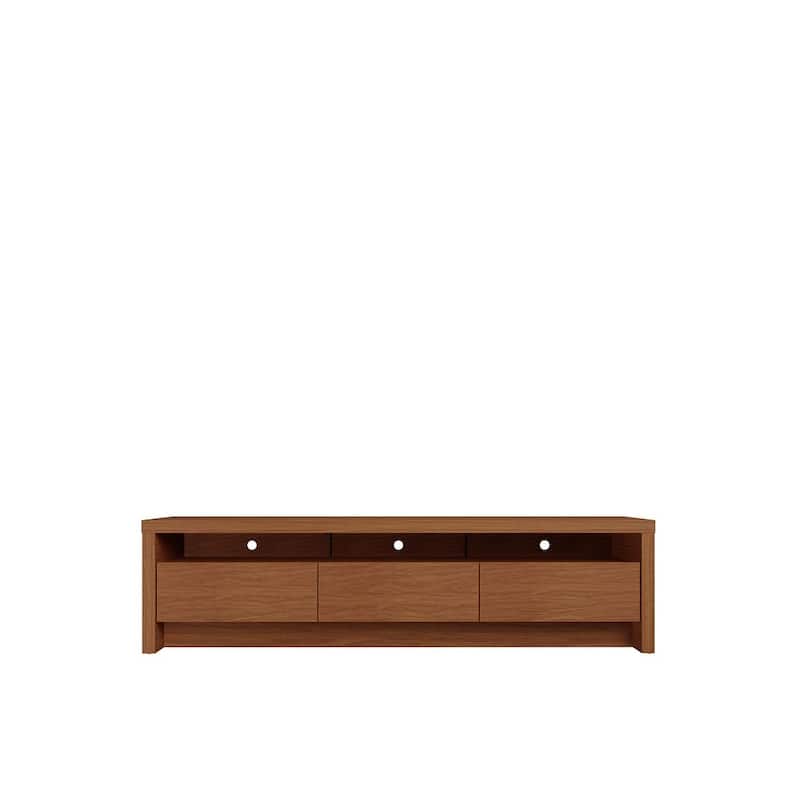 Manhattan Comfort Sylvan 70.86 In. Storage Media Cabinet Console - Maple Cream