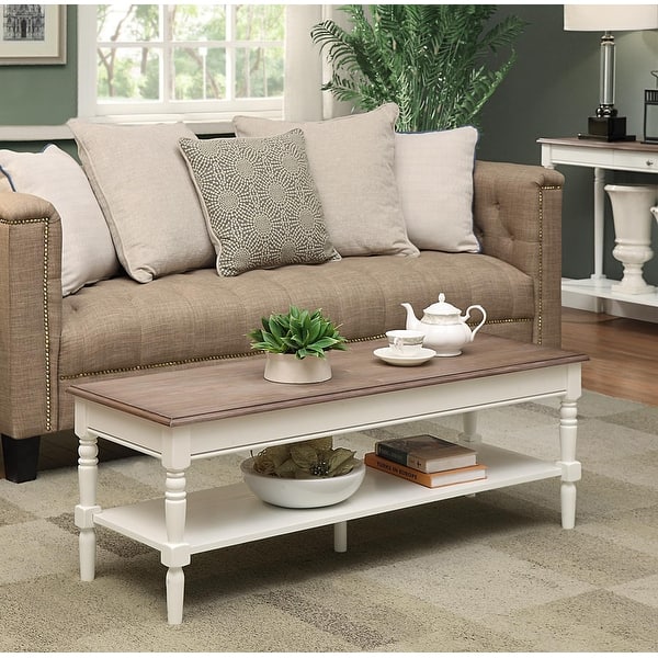 slide 2 of 8, Convenience Concepts French Country Coffee Table with Shelf
