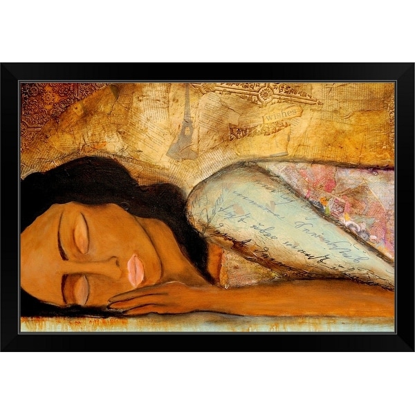 "Lost in a Day Dream" Black Framed Print