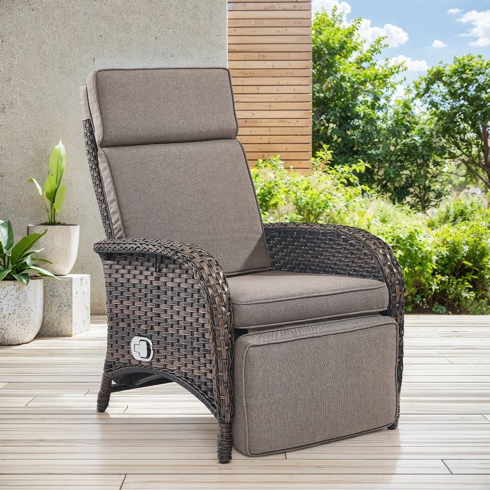 Outdoor Chaise Lounge Chair Adjustable 6-Position