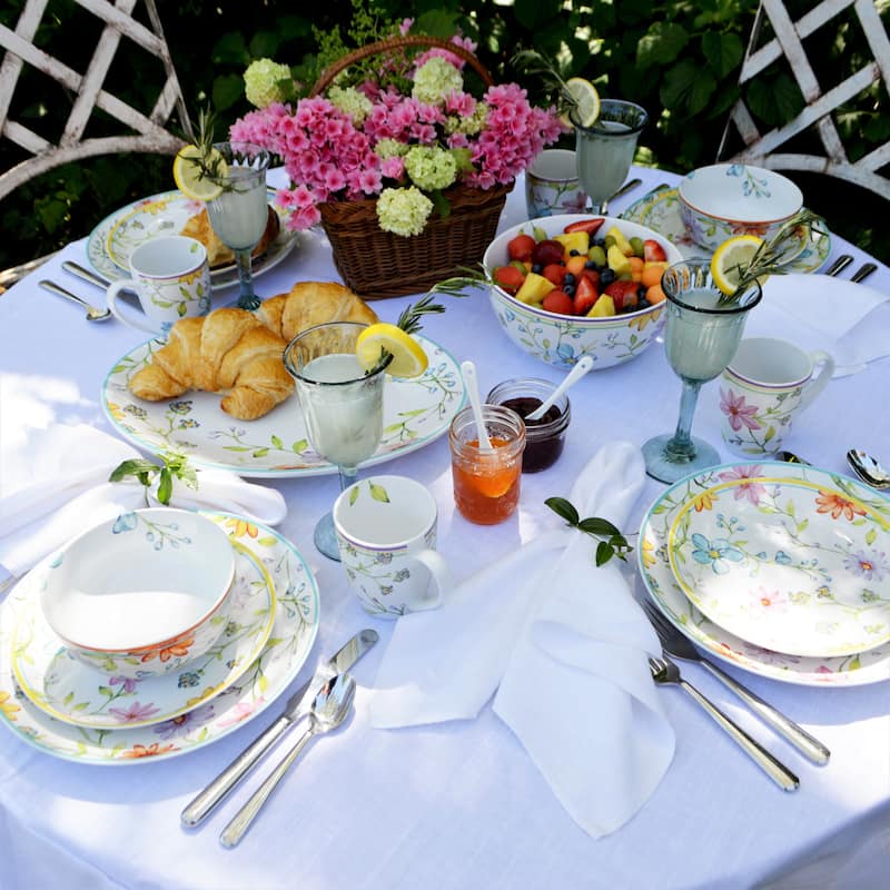 Euro Ceramica Charlotte 16 Piece Dinnerware Set - Service for 4