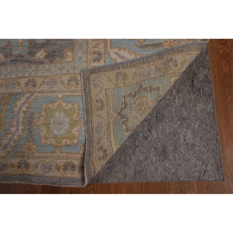 Oushak Turkish Large Area Rug Vegetable Dye Hand-Knotted Wool Carpet - 10'3"x 13'8"