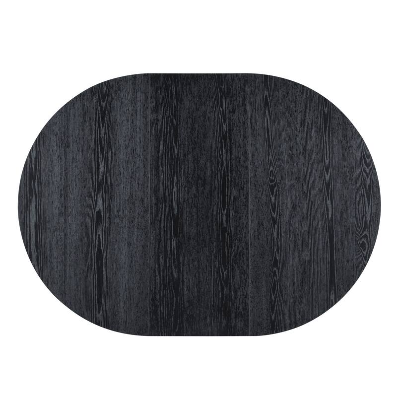 Roomfitters Extendable Oval Dining Table Set, 4 Upholstered Arm Chairs, 5-Piece Kitchen Furniture