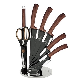 8-Piece Knife Set w/ Acrylic Stand - 6x15x2