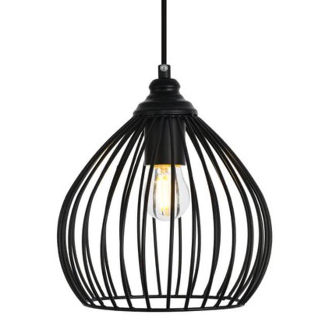 Elegant Lighting LDPD2093 Sayer Single Light 7-7/8" Wide Mini Pendant - Black