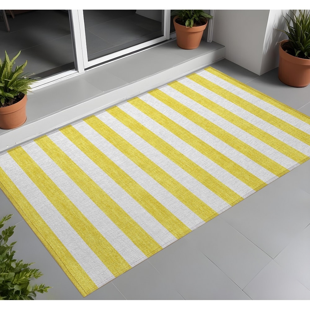 Befi Stripe Weather Resistant Versatile Elegance Outdoor Rug