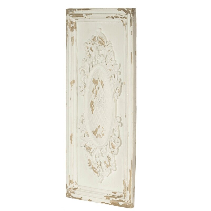 A&B Home Handmade Distressed Cream Wood Wall Decor Cream 40 inches eBay