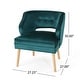 preview thumbnail 19 of 18, Mariposa Mid-century Velvet Accent Chair by Christopher Knight Home