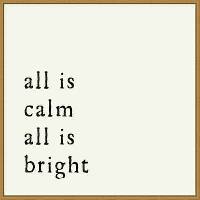 All is Calm by Amanti Art Portfolio Framed Canvas Wall Art