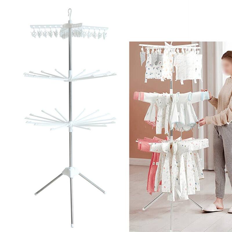 3Tier Clothes Storage Drying Rack Portable Folding Dryer On Sale