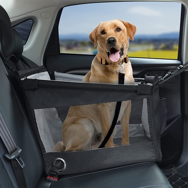 Dog Car Seat, Back Seat Extender For Medium/ Large Dogs Bed Bath