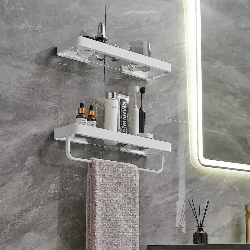 Wall Mounted Glass Shelves - 15.7 in * 4.68 in * 3.85 in