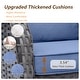 preview thumbnail 8 of 97, Gray Wicker Rattan Outdoor Patio Furniture Set Swivel Chair with Cushion