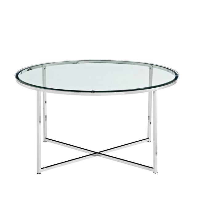 Silver Orchid Helbling Round Coffee Table On Sale Overstock 20616482
