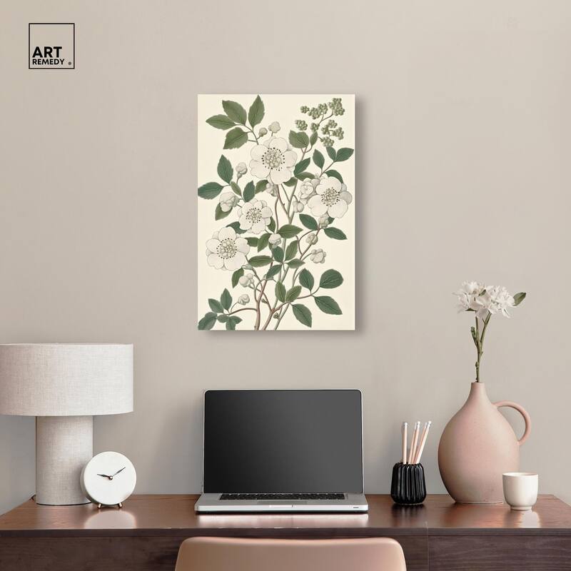 White Cherokee III Canvas by Art Remedy, Gallery Wrapped