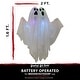 preview thumbnail 3 of 7, Haunted Hill Farm 1.6-ft. Light-Up Ghost Set of 2, Color-Changing, Indoor/Covered Outdoor Halloween Decoration, Poseable