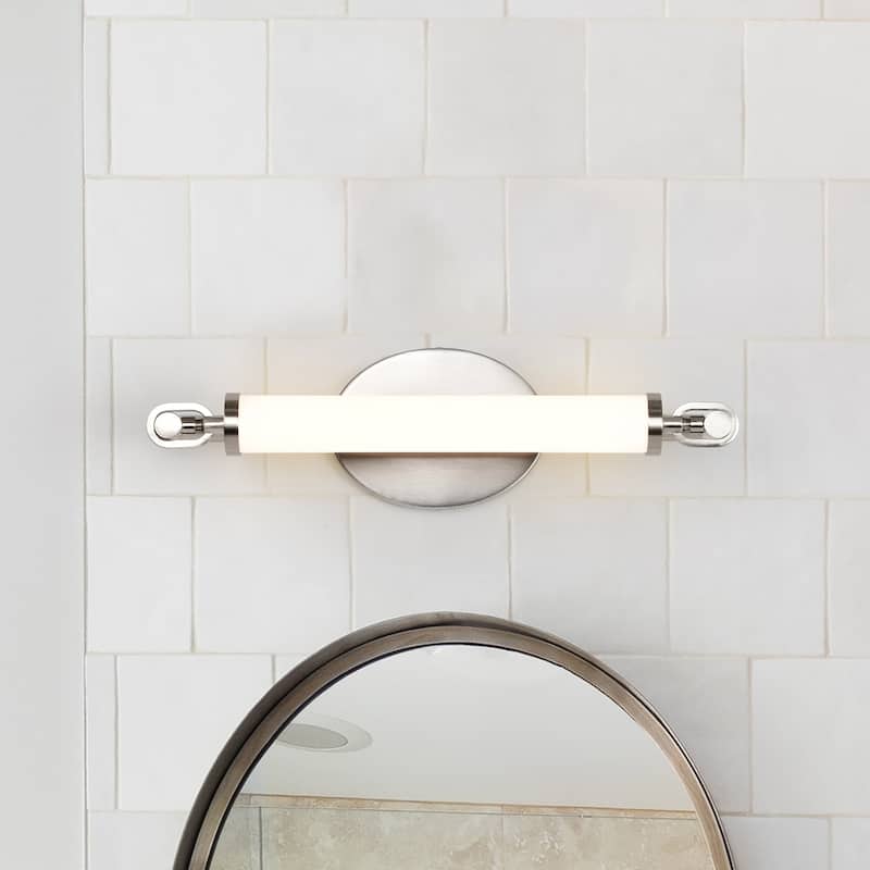 Edgeworth 16 Inch LED Vanity Brushed Nickel Acrylic Lens - Brushed Nickel