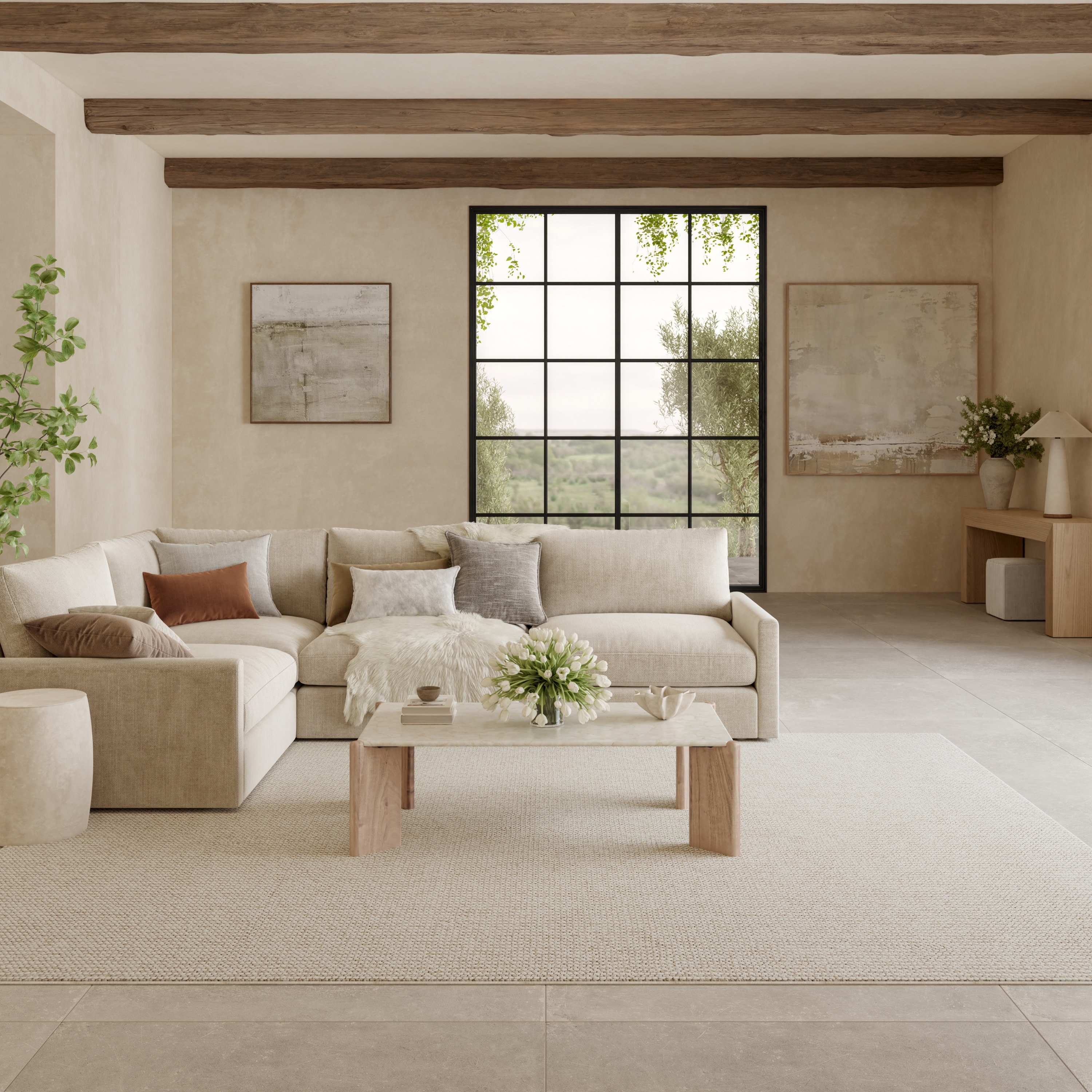 Nourison Textured Home Indoor Abstract Area Rug