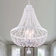 preview thumbnail 2 of 23, Oaks Aura Farmhouse Candle Style 4-Light Wood Ceiling Light Bohemia Beaded Wood Chandelier