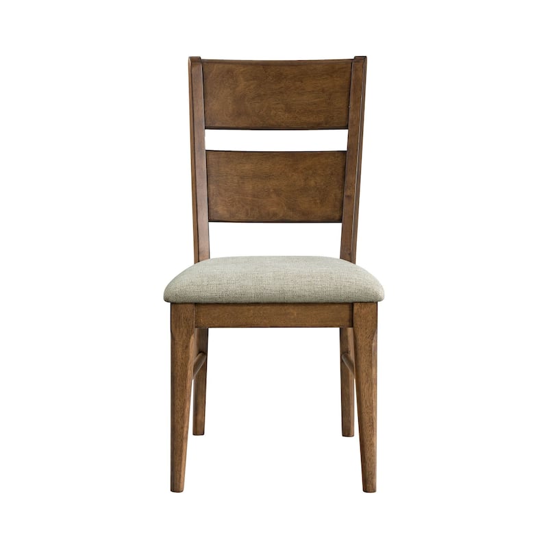 Koloa Upholstered Ladder Back Dining Chair, Honey (Set of 2)