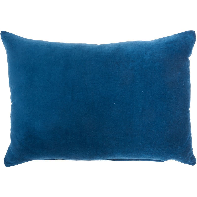 Mina Victory Life Styles Glam Solid Velvet Throw Pillow