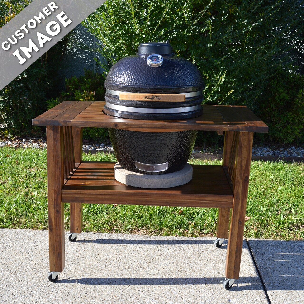 Duluth Forge Kamado Grill 18 Inch 18 Inch Overstock 17097389
