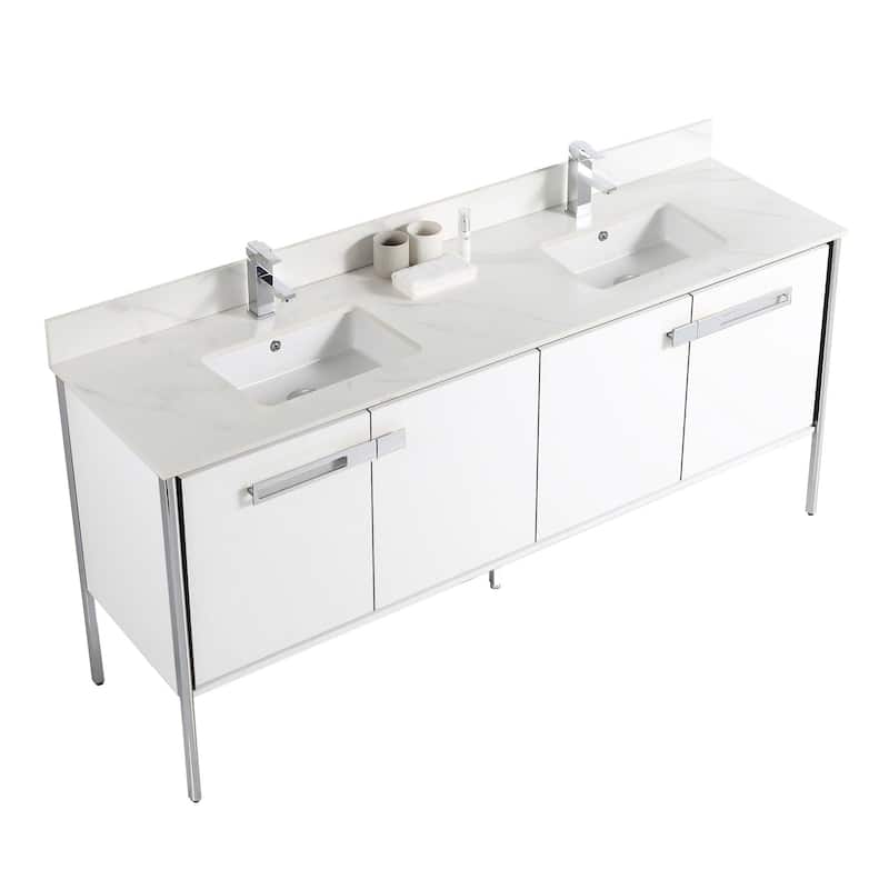 Fine Fixtures Oakville Bathroom Vanity with White Ceramic Sink