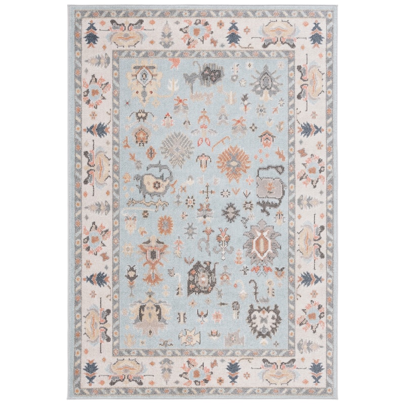 SAFAVIEH Phoenix Delta Boho Oriental Rug - 8' x 10' - Light Blue/Ivory Grey