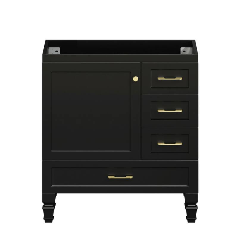 30" Bathroom Vanity. Abundant Storage Cabinet -1 Soft close doors and 3 drawers