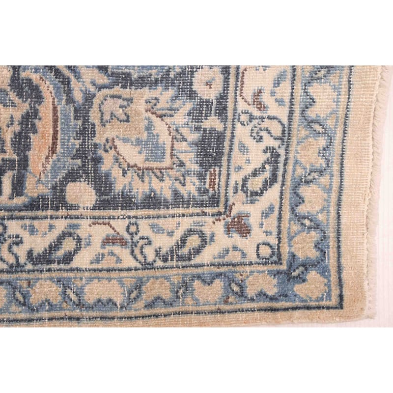 ECARPETGALLERY Hand-knotted Antalya Vintage Beige Wool Rug - 6'6 x 9'9