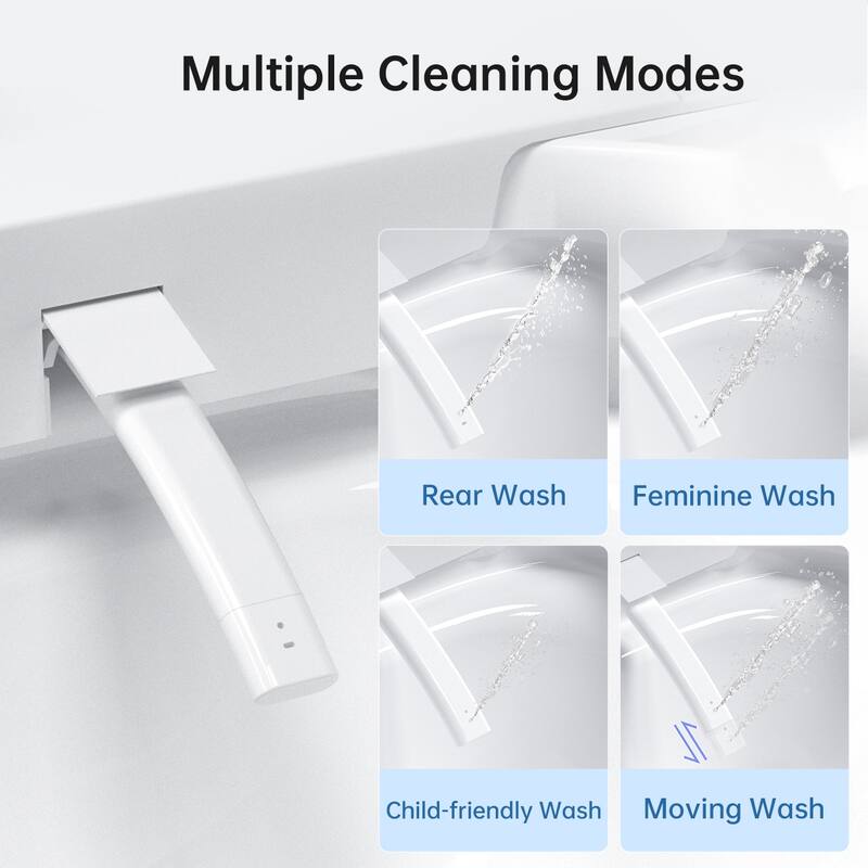 Modern Smart Toilet Integrated Design. Auto Open Close Lid. Heated Seat. Instant Warm Water. Auto Flush