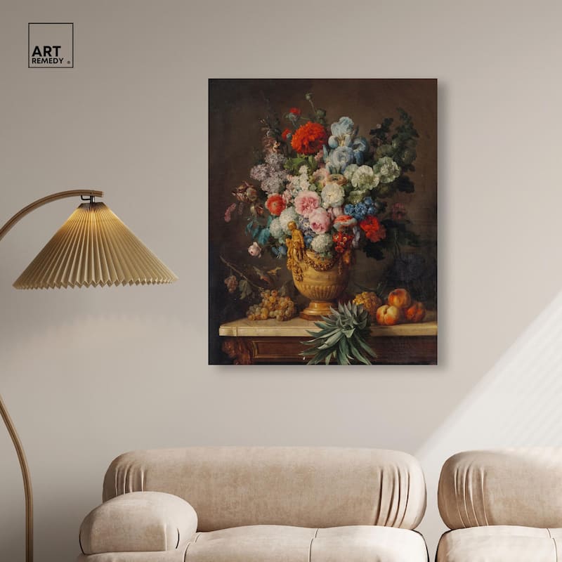 Vallayer 1789 Vase Canvas by Art Remedy, Gallery Wrapped