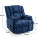 preview thumbnail 4 of 36, Coosa Indoor Pillow Tufted Massage Recliner by Christopher Knight Home