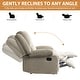 preview thumbnail 24 of 79, Vegan Leather Upholstered Push Back Manual Recliner Chair