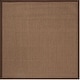 preview thumbnail 83 of 87, SAFAVIEH Natural Fiber Urbana Casual Border Sisal Rug 6' Square - Brown - Square