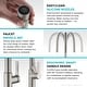 preview thumbnail 21 of 149, Kraus 2-Function 1-Handle 1-Hole Pulldown Sprayer Brass Kitchen Faucet