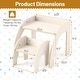 preview thumbnail 17 of 18, Costway Kids Desk and Chair Set Wooded Toddler Table and Chair Set - See Details