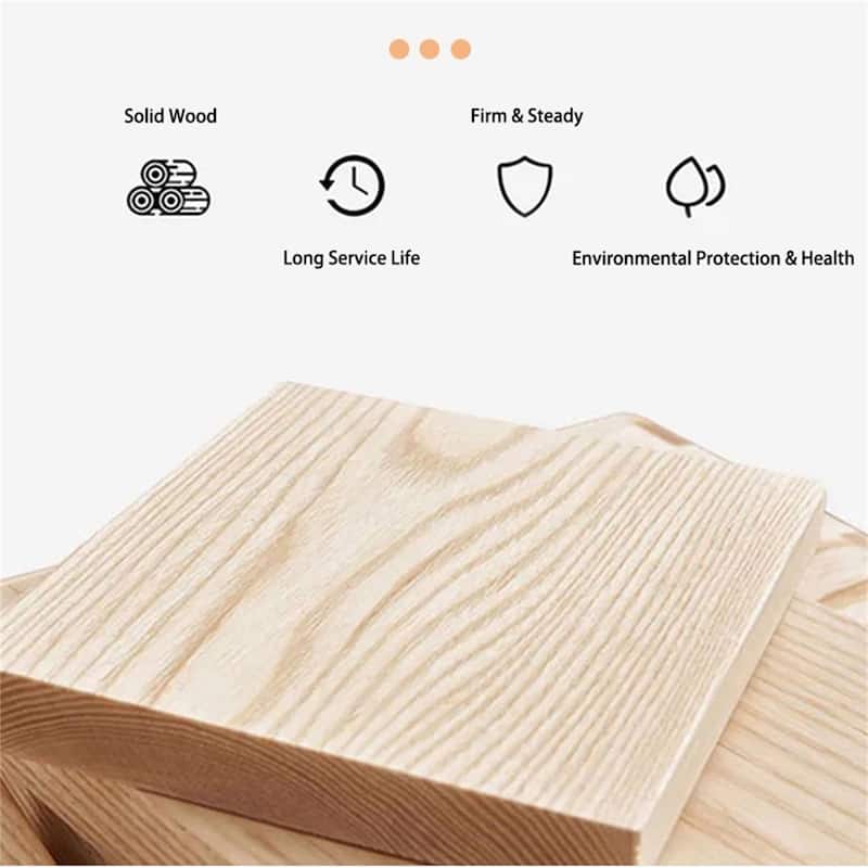 2 Drawer Smart Lighted Nightstand with Charging Station